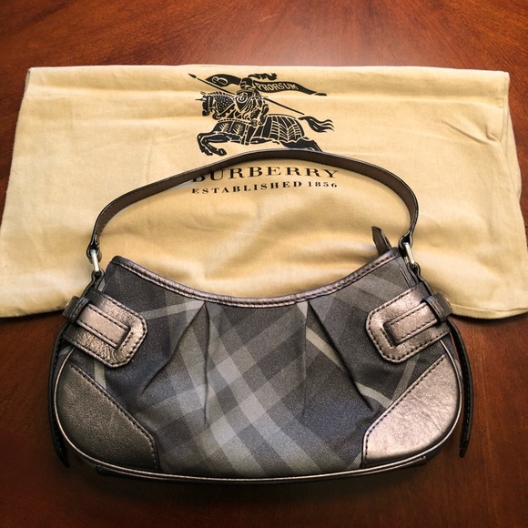 burberry grey check bag